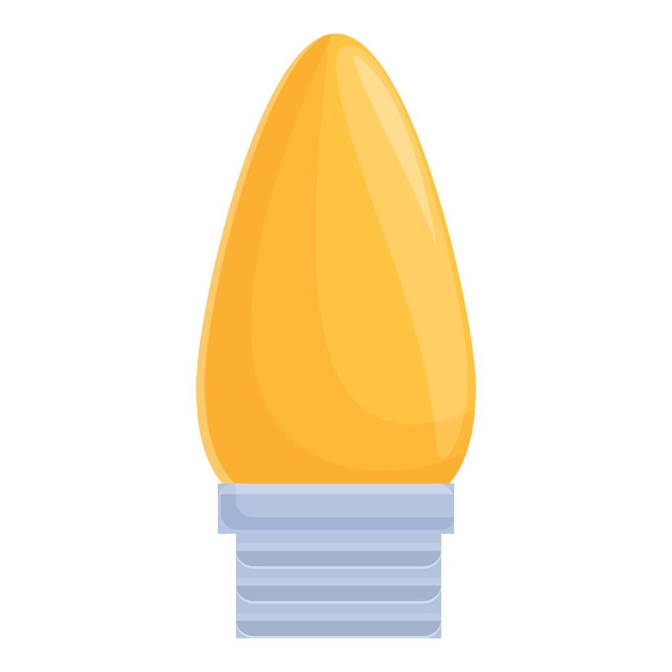Smart lightbulb energy icon, cartoon style vector