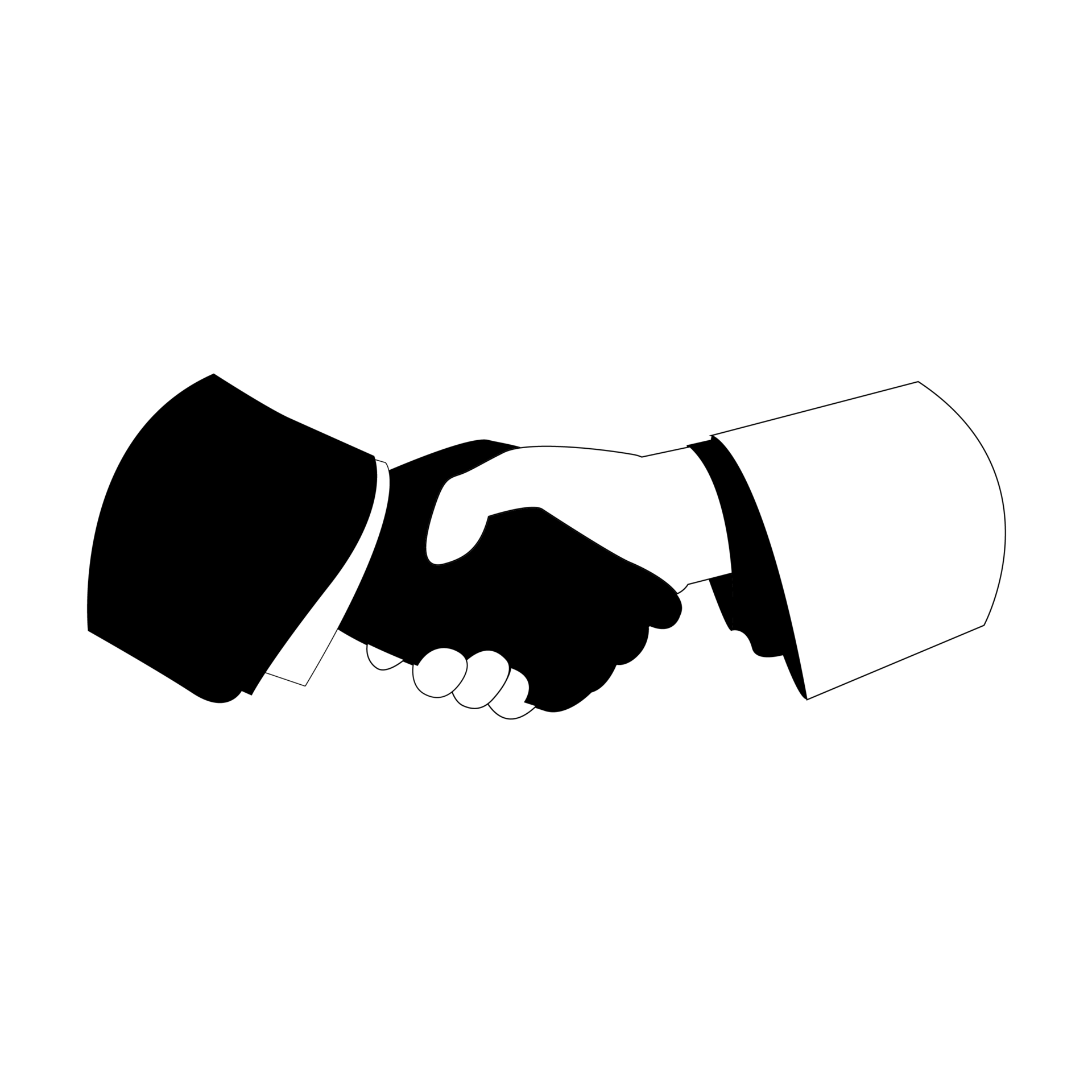 Handshake black and white Black and White Stock Photos & Images