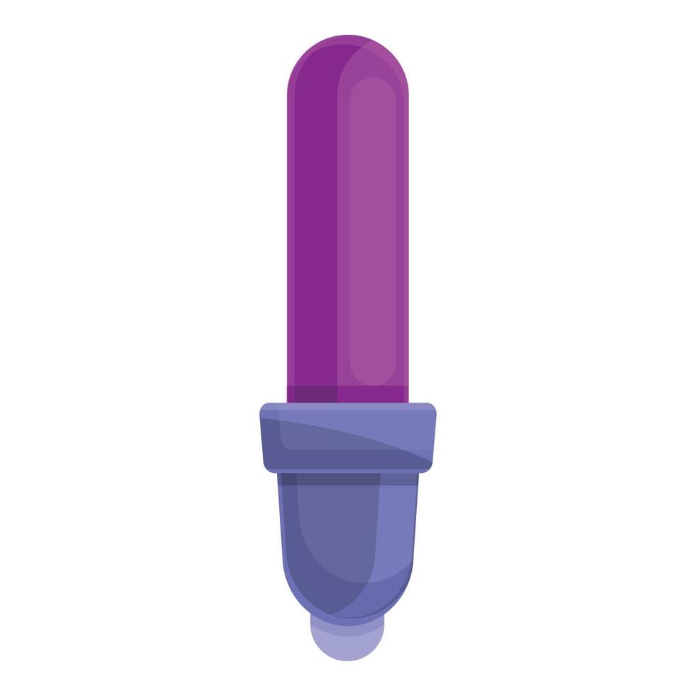 Uv lamp stick icon, cartoon style vector