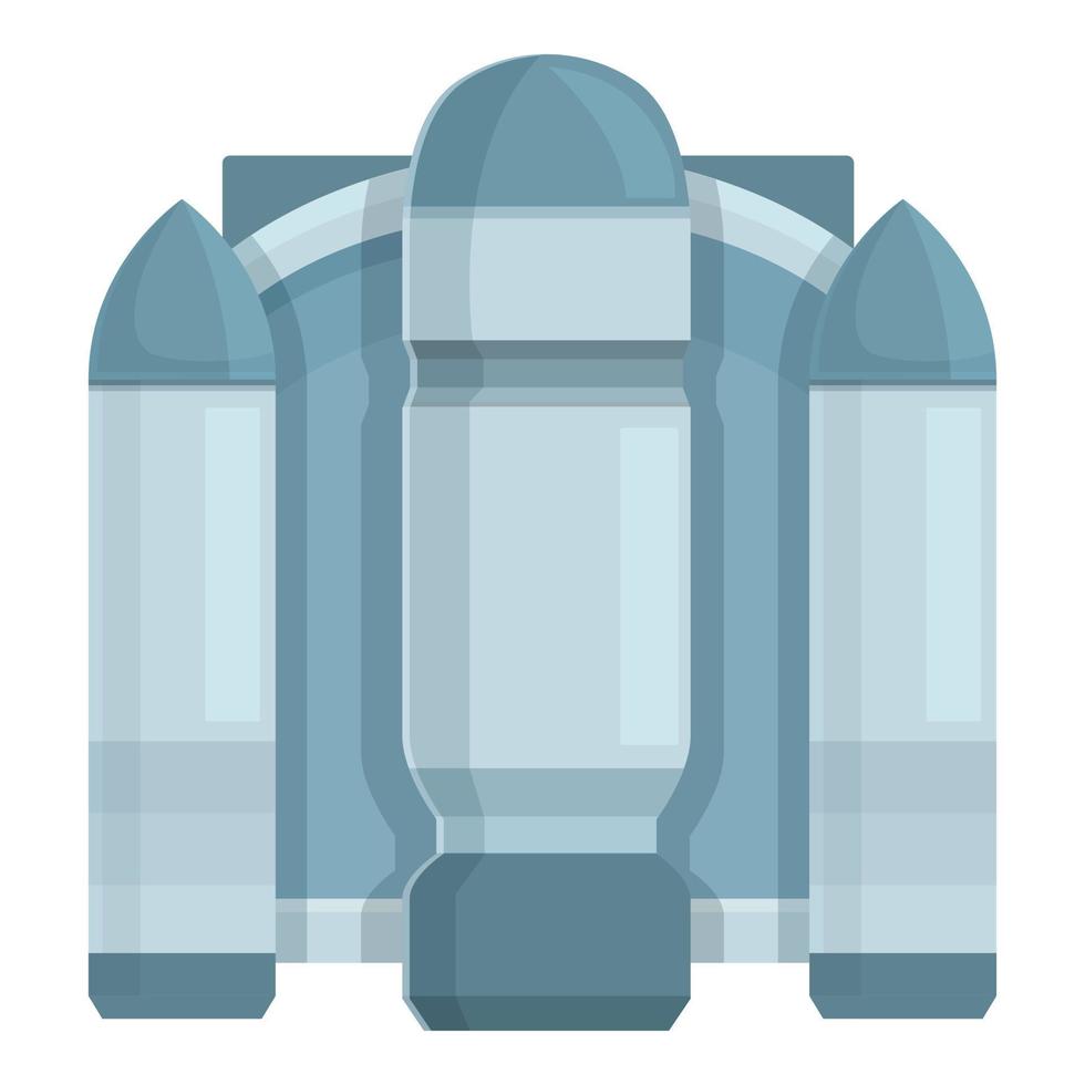 vector de dibujos animados de icono de jetpack trasero. chorro de cohete