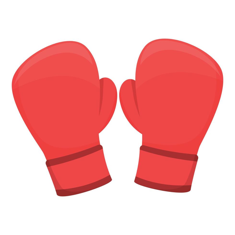 Boxing gloves icon cartoon vector. Fit cardio vector