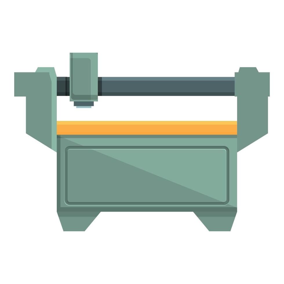 Steel plant cnc icon cartoon vector. Machine equipment vector