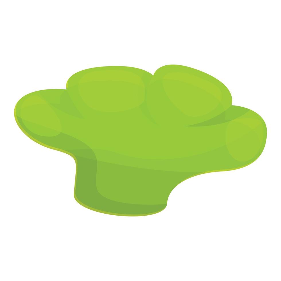 Broccoli waste icon, cartoon style vector