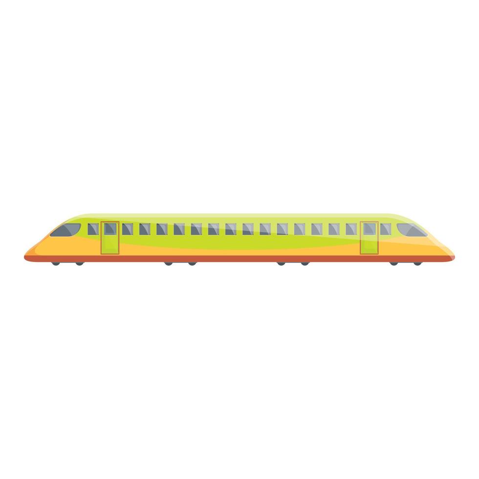 High speed subway icon, cartoon style vector