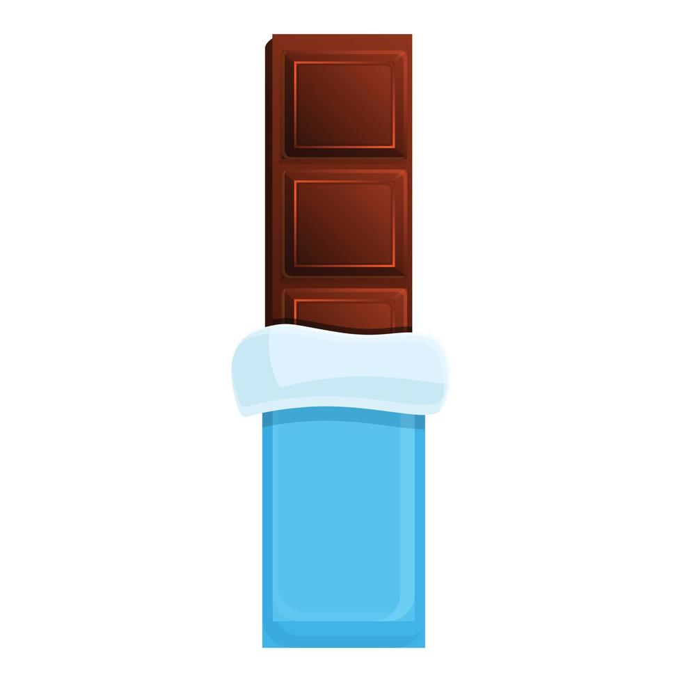 Chocolate stick icon, cartoon style vector