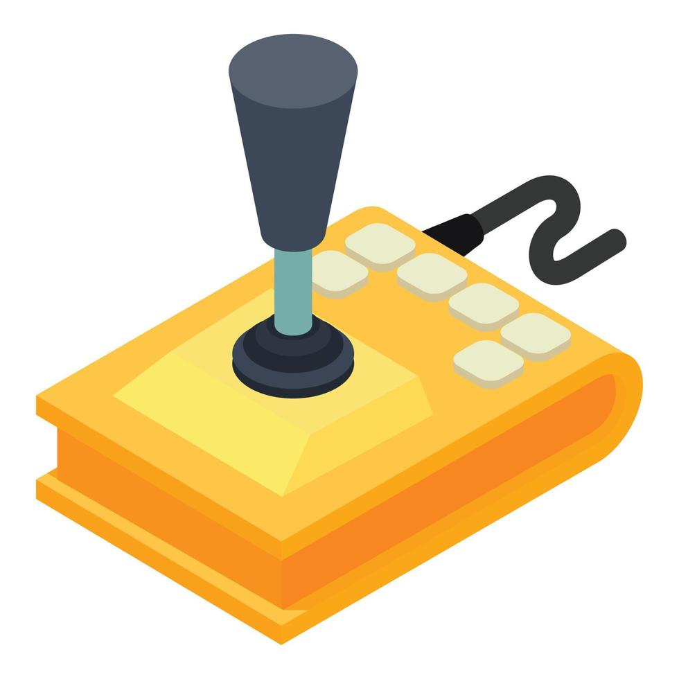 Gamepad icon, isometric style vector