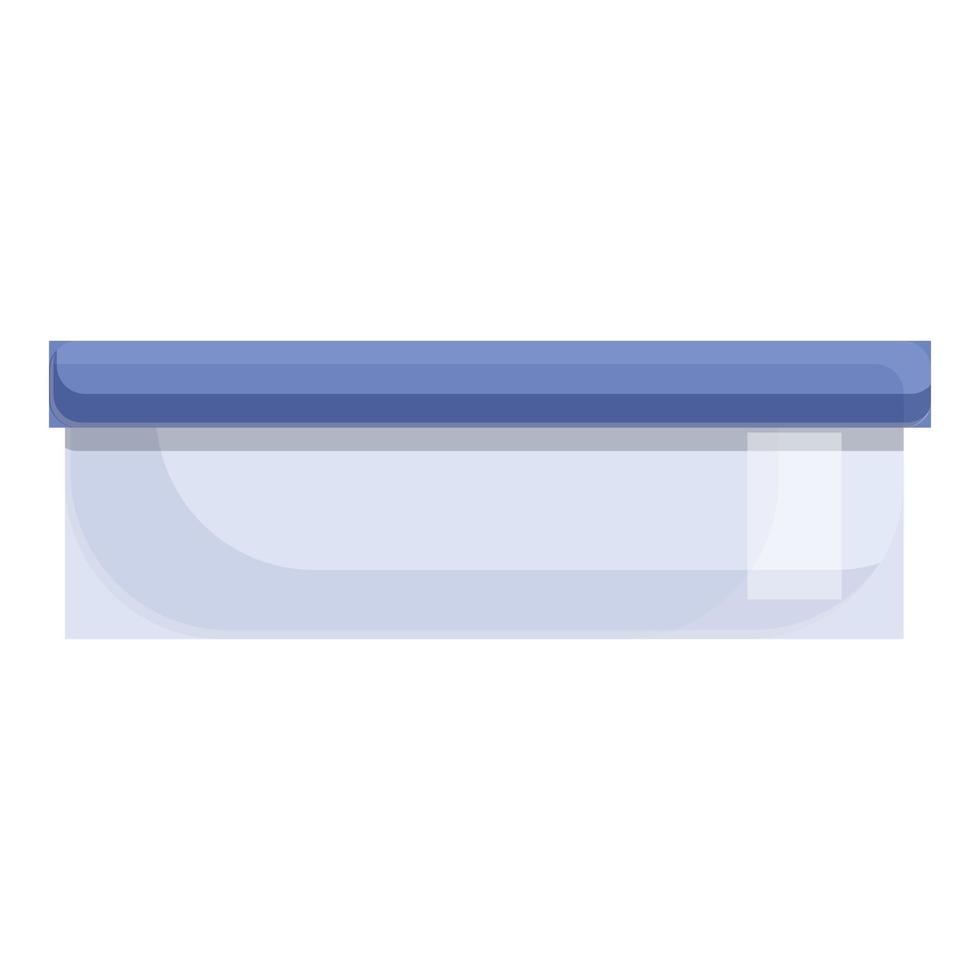 Plastic container icon, cartoon style vector