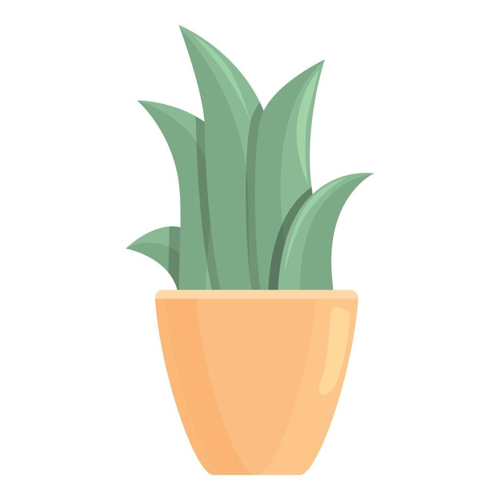 vector de dibujos animados de icono de maceta de planta. ecología amigable