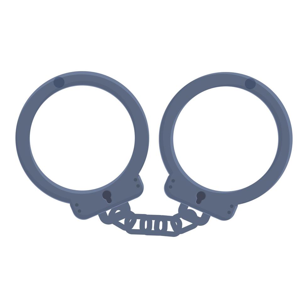 Jail handcuff icon cartoon vector. Hand crime vector