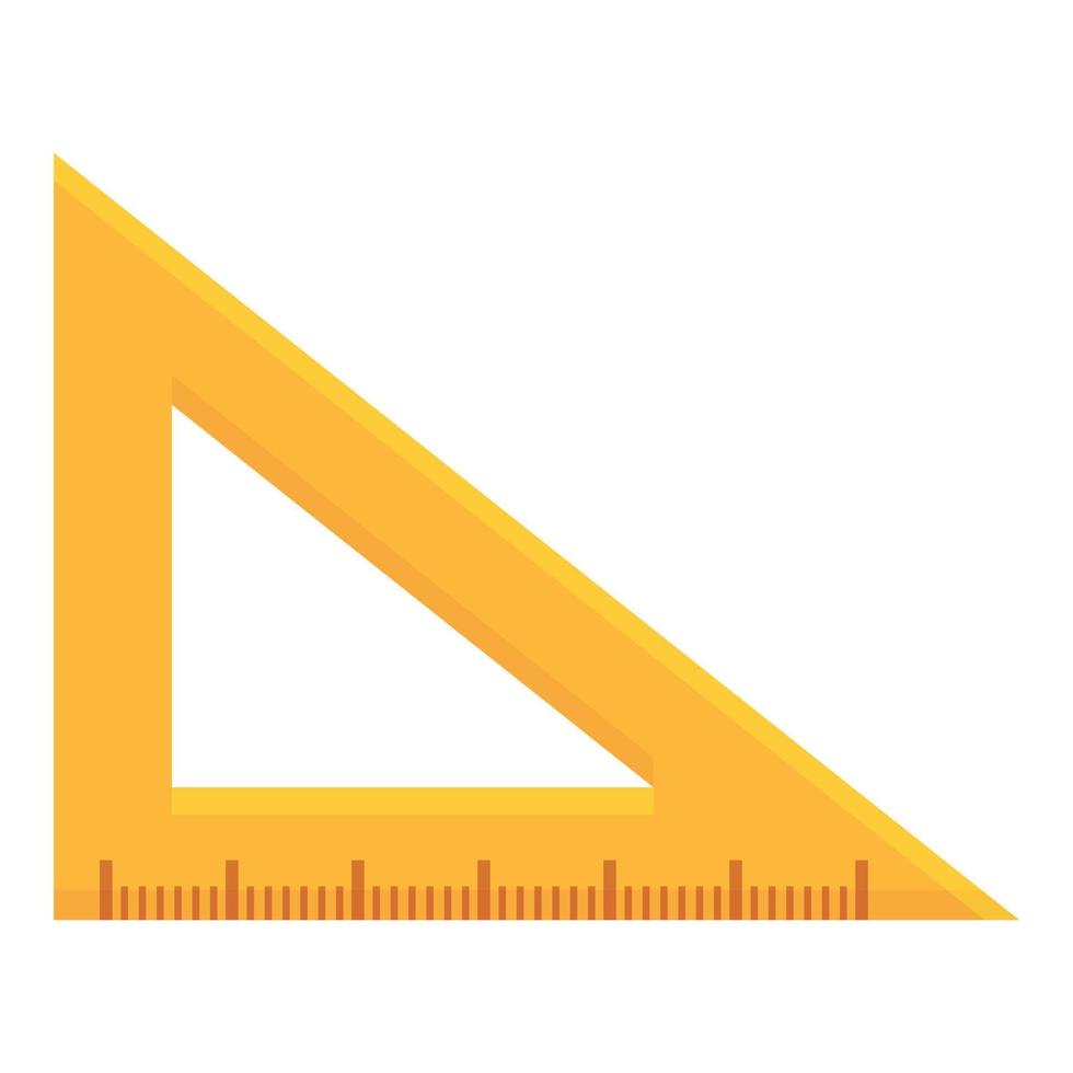 Angle ruler icon cartoon vector. Triangle line vector