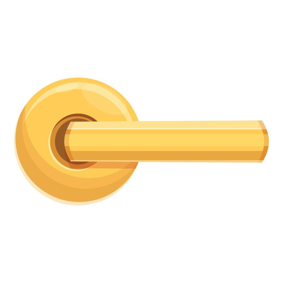 Doorway door handle icon, cartoon style vector