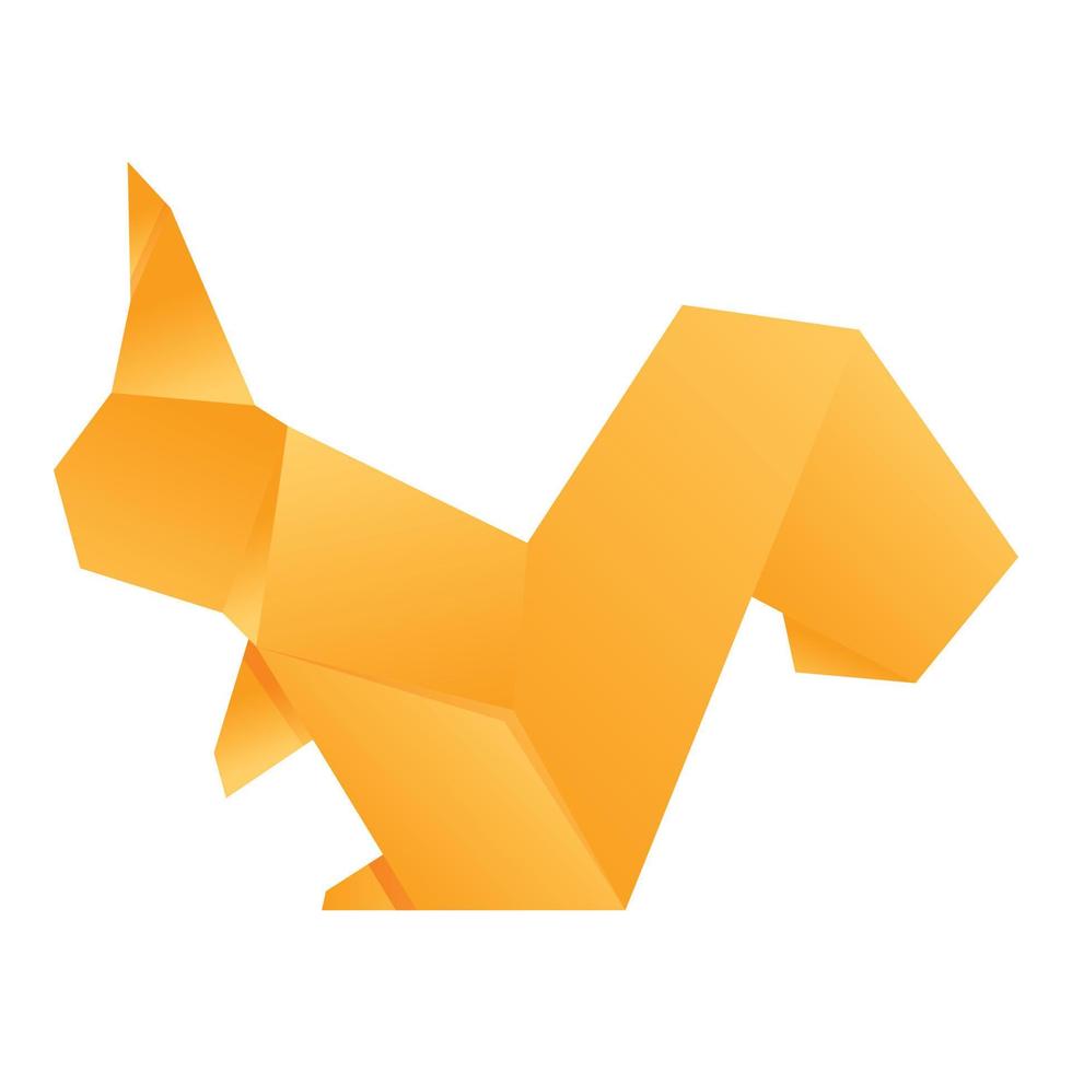 Origami squirrel icon cartoon vector. Animal paper vector