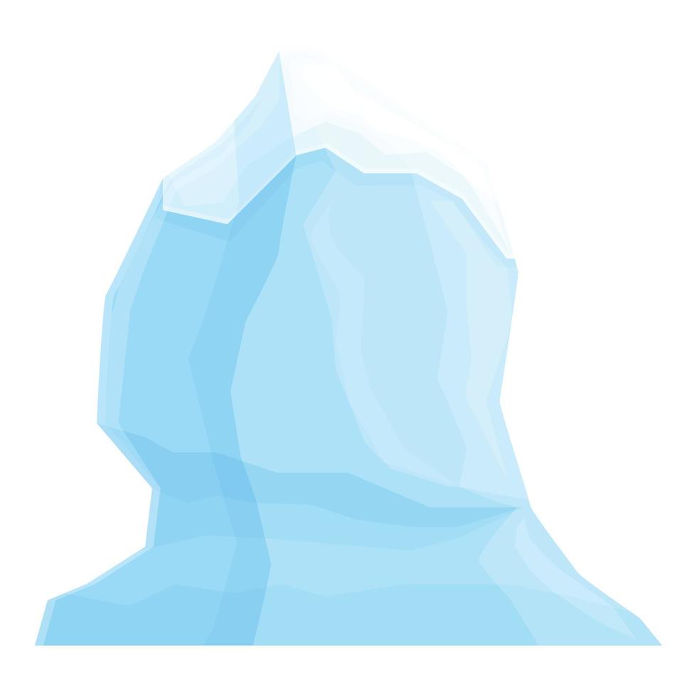 vector de dibujos animados de icono de polo iceberg. iceberg