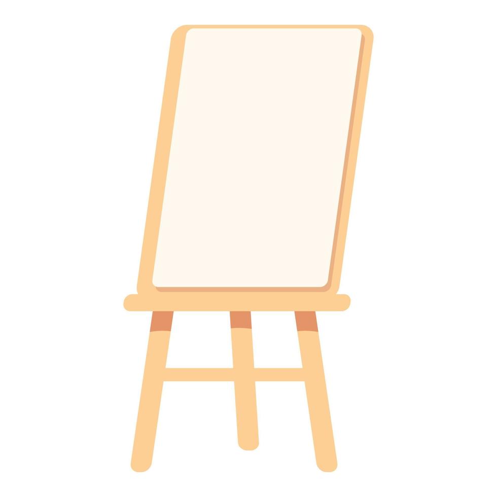 vector de dibujos animados de icono de tablero de arte. soporte de caballete