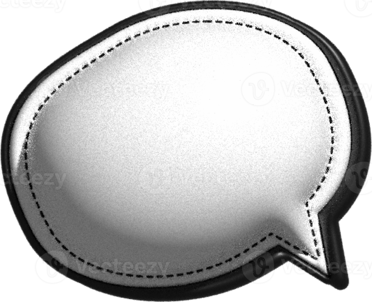 3d white speech bubble, conversation bubble, text box, chat box decoration png