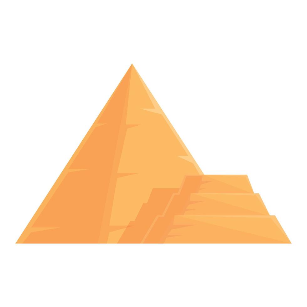 Old pyramid icon cartoon vector. Ancient desert vector