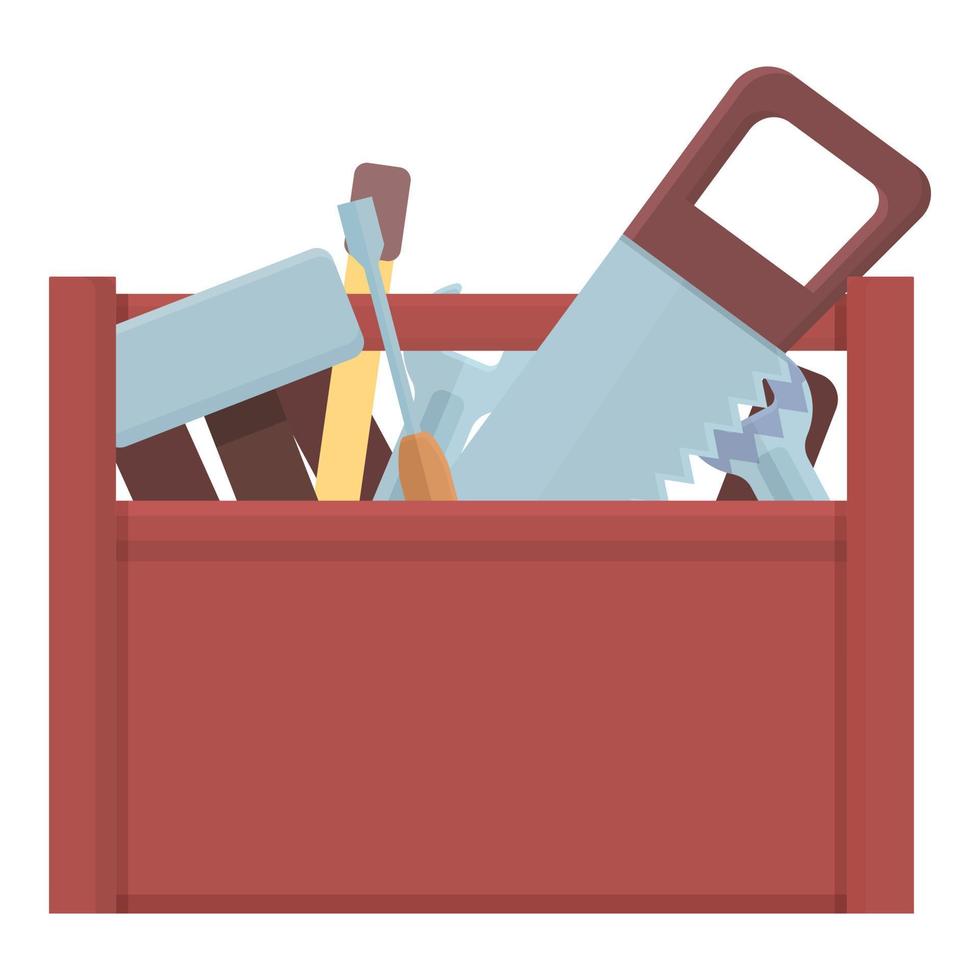 Toolbox icon cartoon vector. Tool box vector