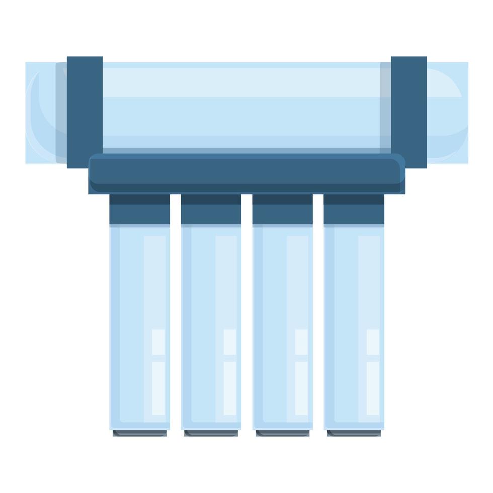 Osmosis desalination icon cartoon vector. Water reverse system vector