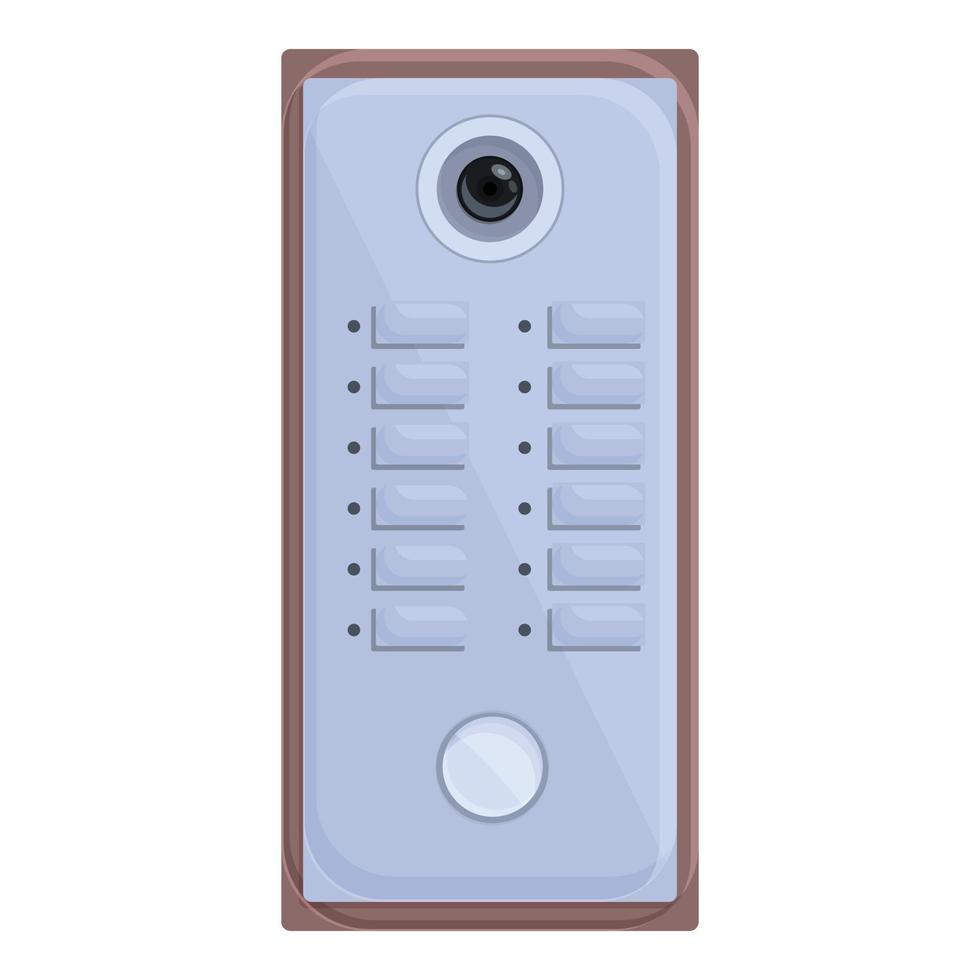 Intercom phone icon cartoon vector. Door system vector