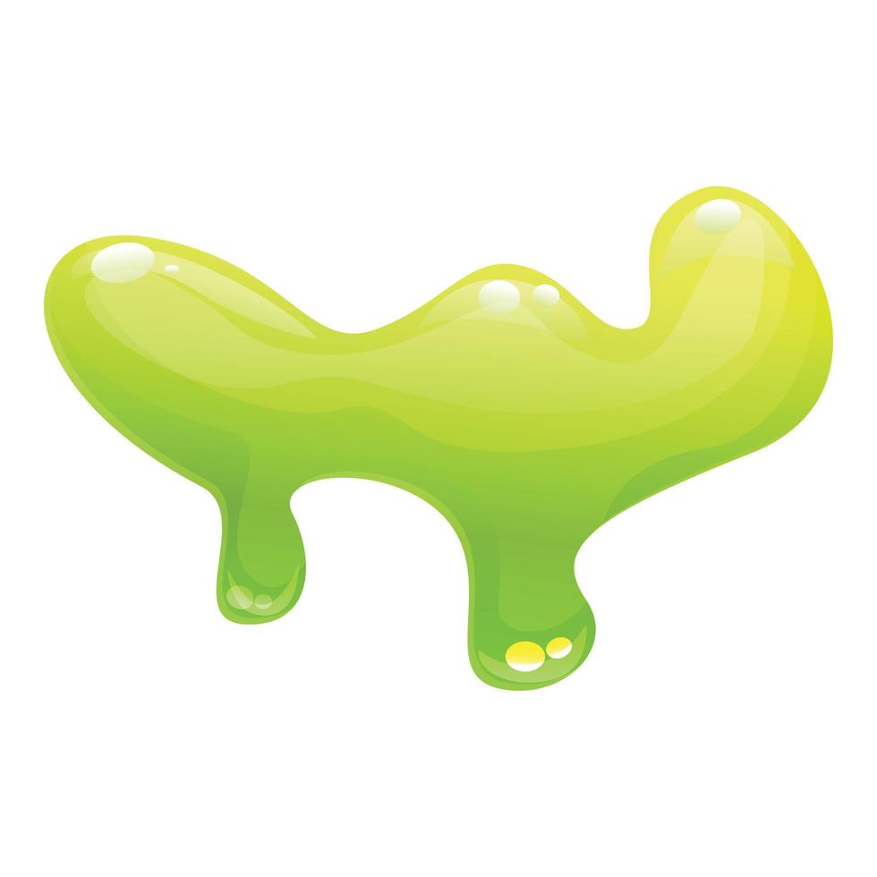 vector de dibujos animados de icono de líquido de limo. verde pegajoso