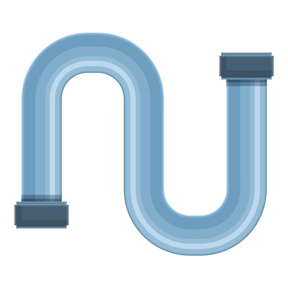 Duct pipe icon, cartoon style vector