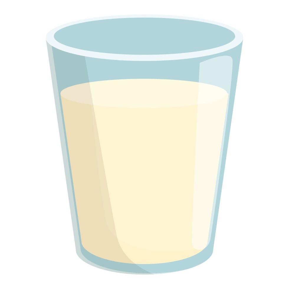 Coconut milk glass icon cartoon vector. Vegetable drink vector