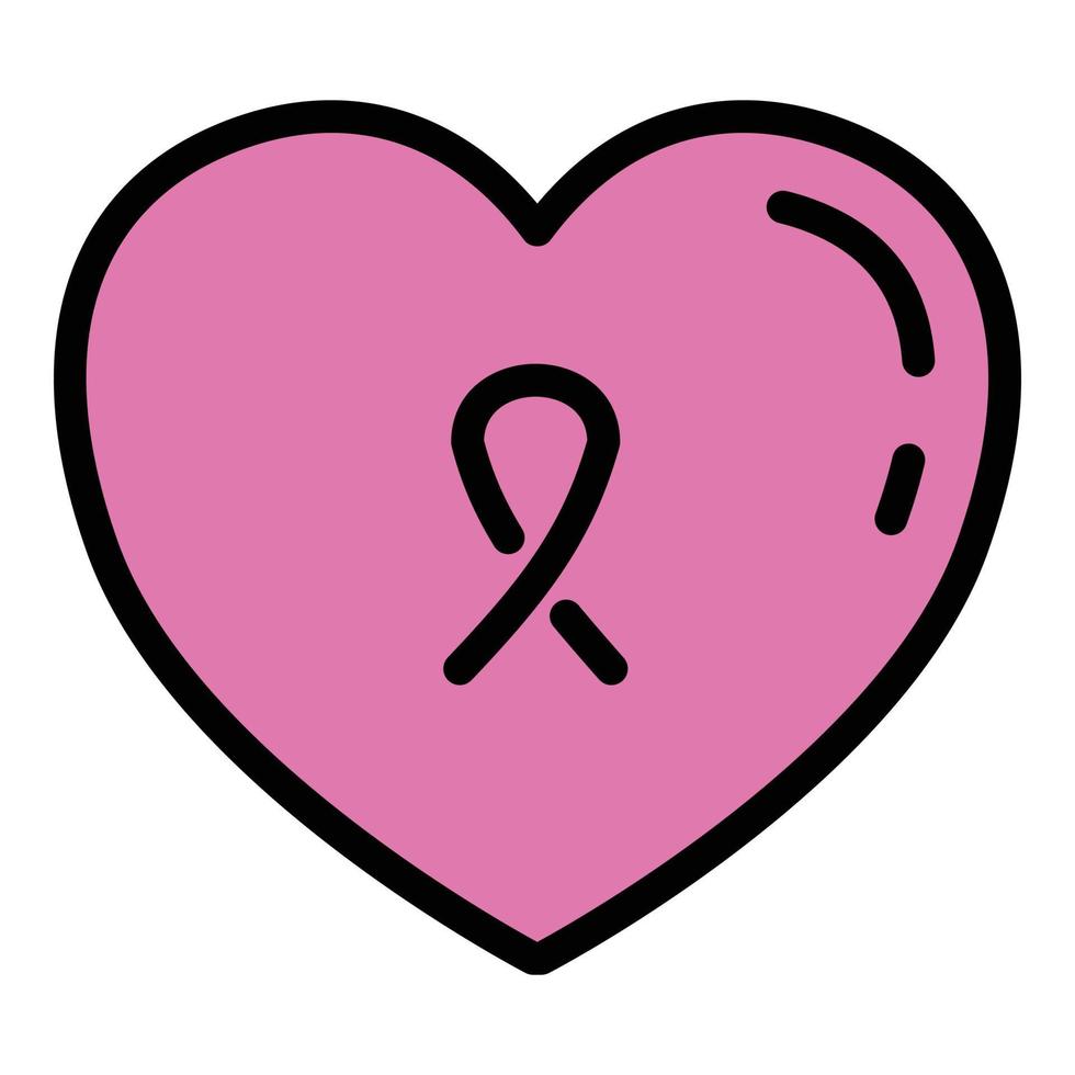 Heart care icon outline vector. Charity service vector