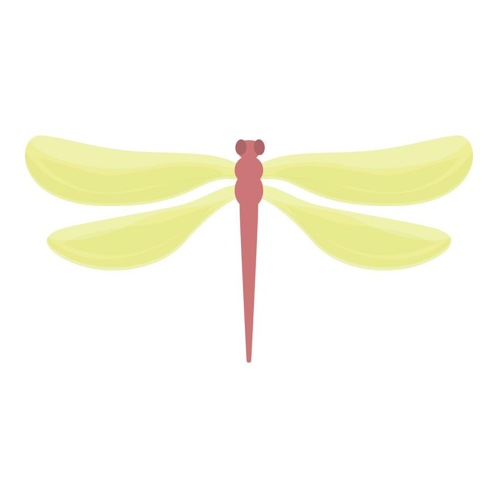 Dragonfly bug icon cartoon vector. Insect wing vector