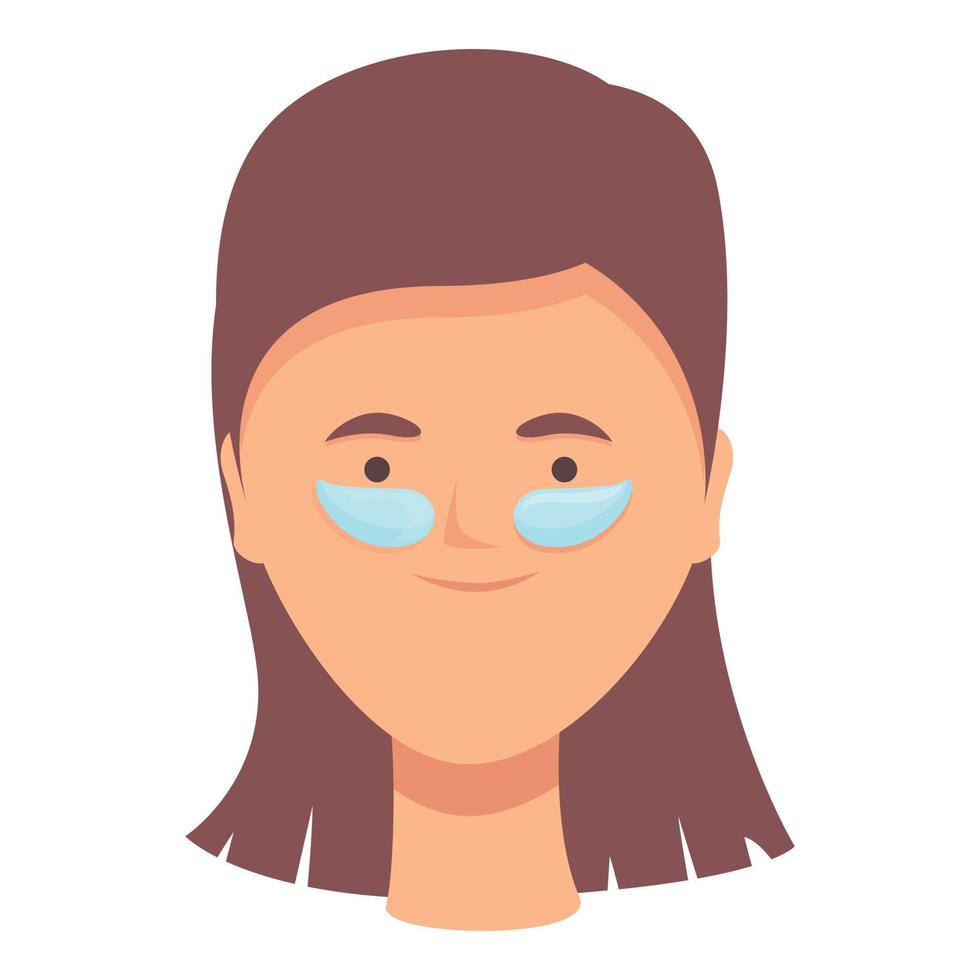 Skin eye patch icon cartoon vector. Face gel vector