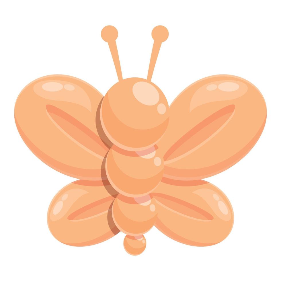 vector de dibujos animados de icono de globo de mariposa. juguete de animales