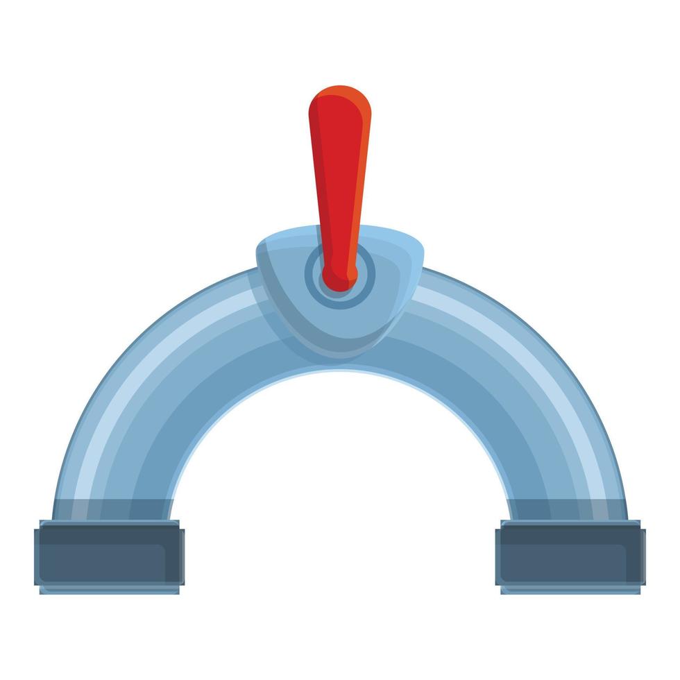 System pipe icon, cartoon style vector