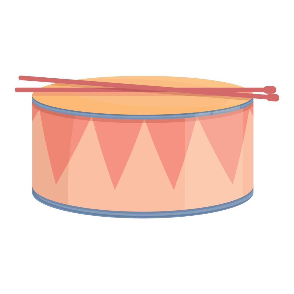 Drum toy icon cartoon vector. Store toy vector