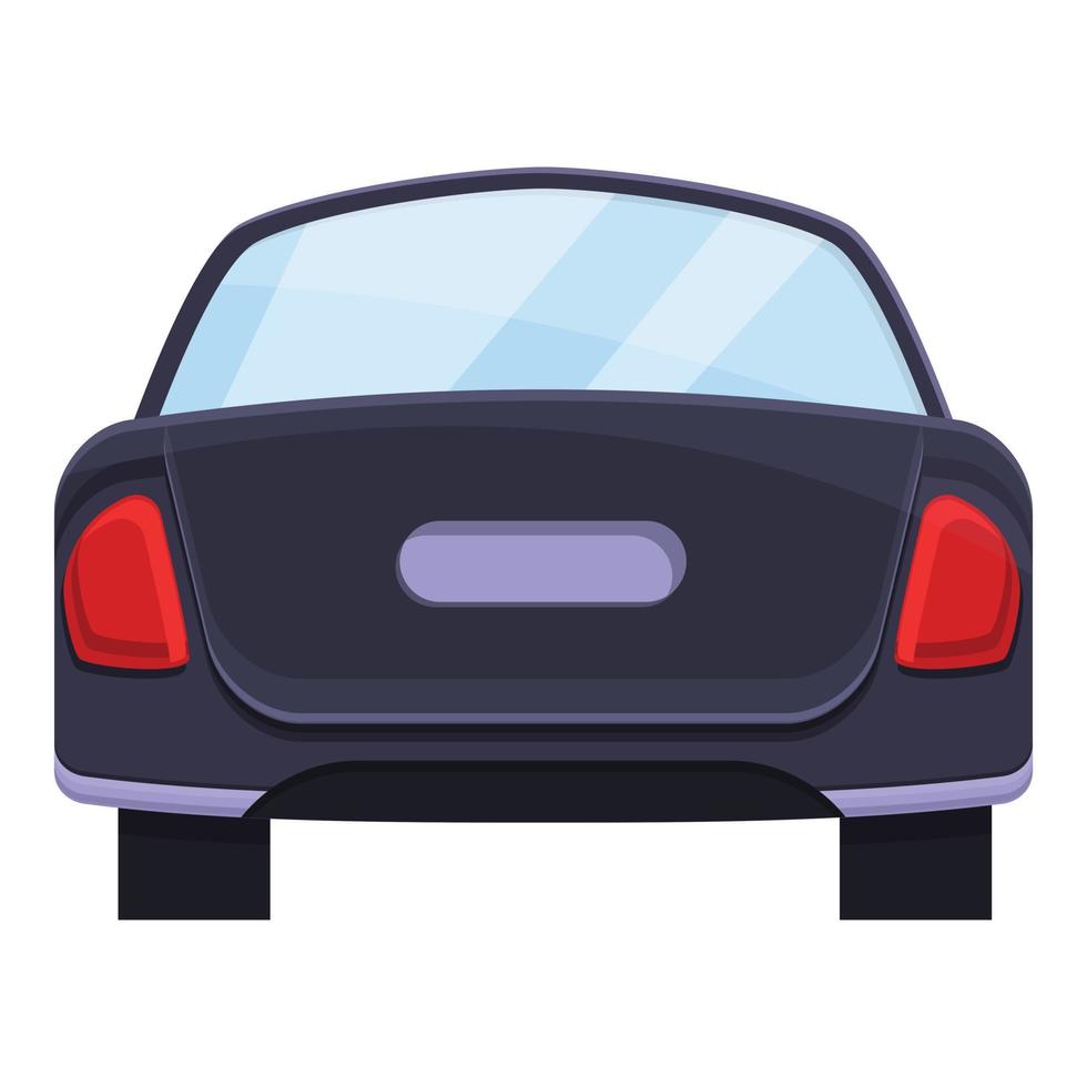 Sedan trunk car icon, cartoon style vector