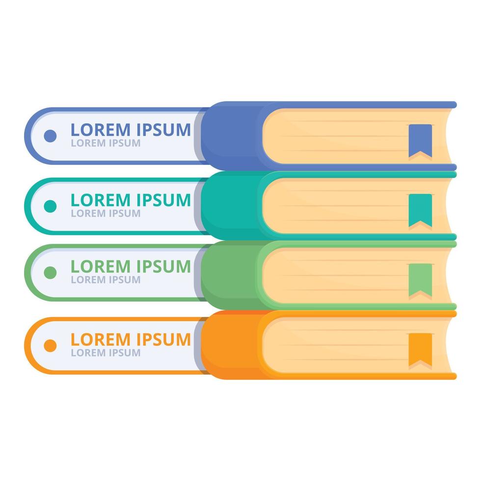 Bookmarks tutorial icon cartoon vector. Page bookmark vector