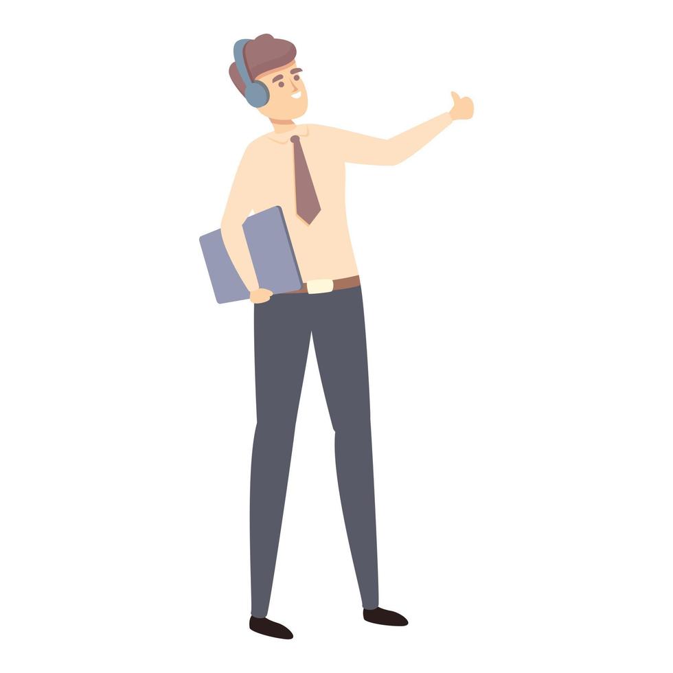 Time realization icon cartoon vector. Business project vector