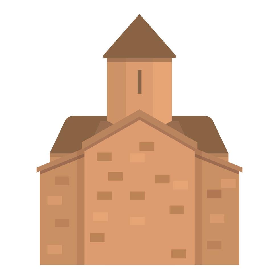 Armenia monastery icon cartoon vector. Church map vector