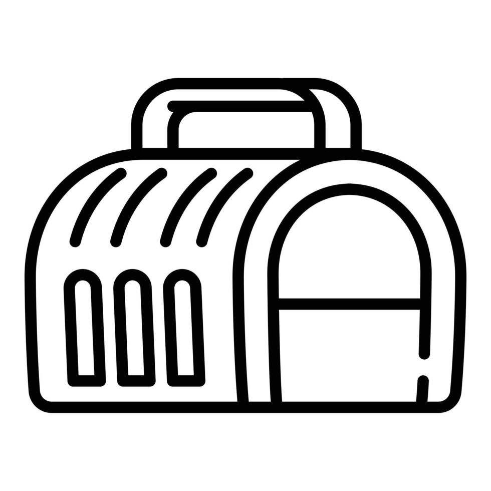 Pet portable box icon, outline style vector