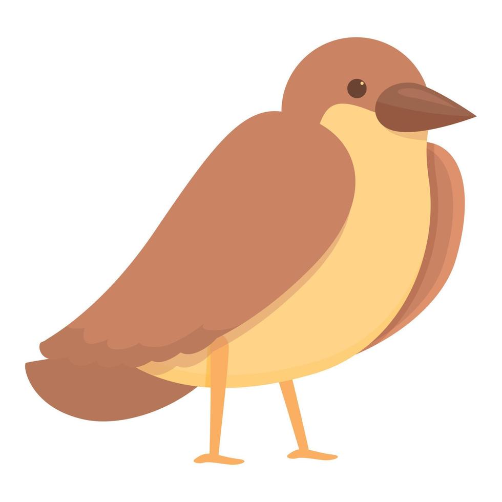 Cute bird icon cartoon vector. Tree flight vector