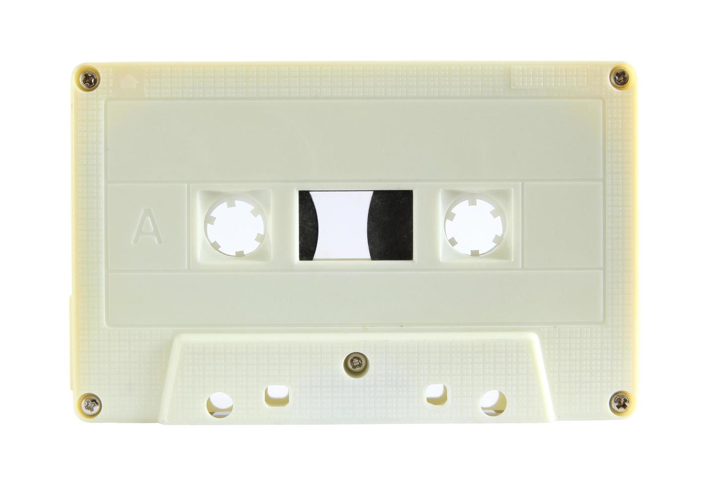 cassette tape isolated on white with clipping path photo