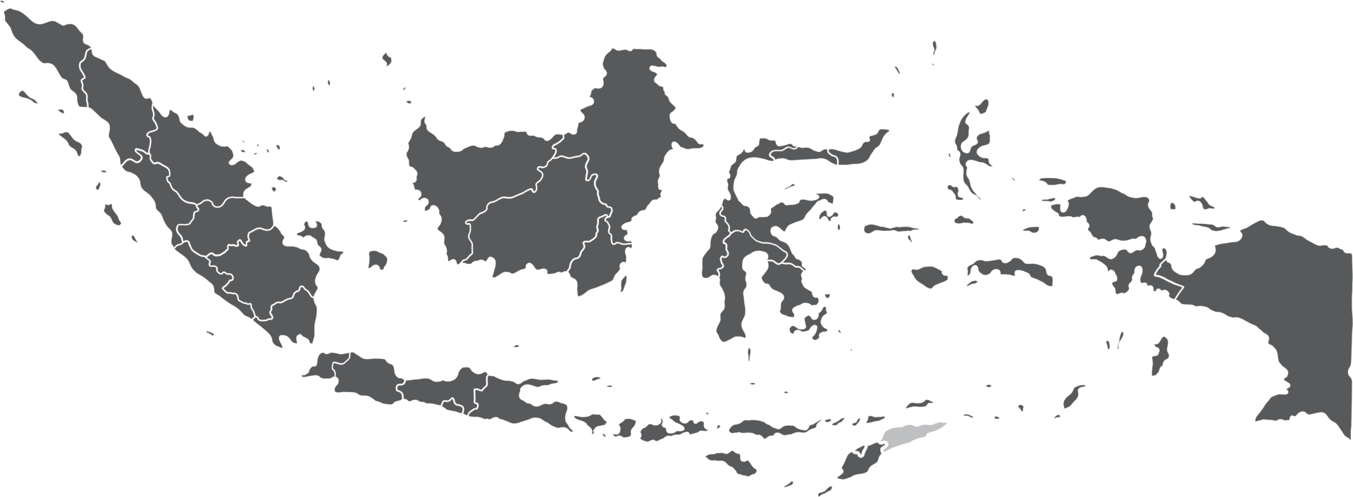 Gekritzel-Freihand-Zeichnung der Karte von Indonesien. png