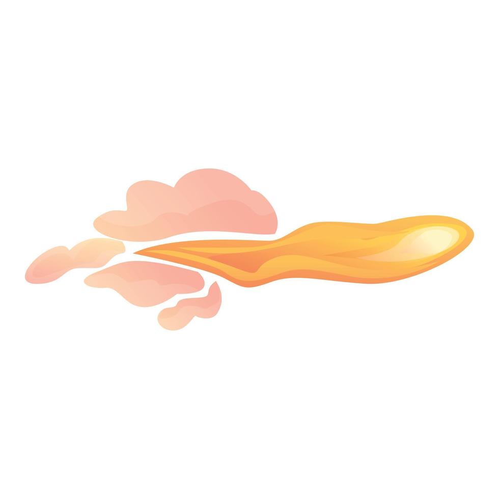 Fireball flash icon cartoon vector. Effect gun vector