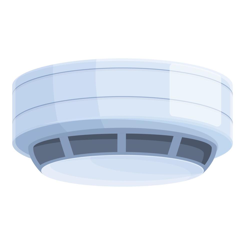 vector de dibujos animados de icono de sistema de seguridad en el hogar. detector de humo