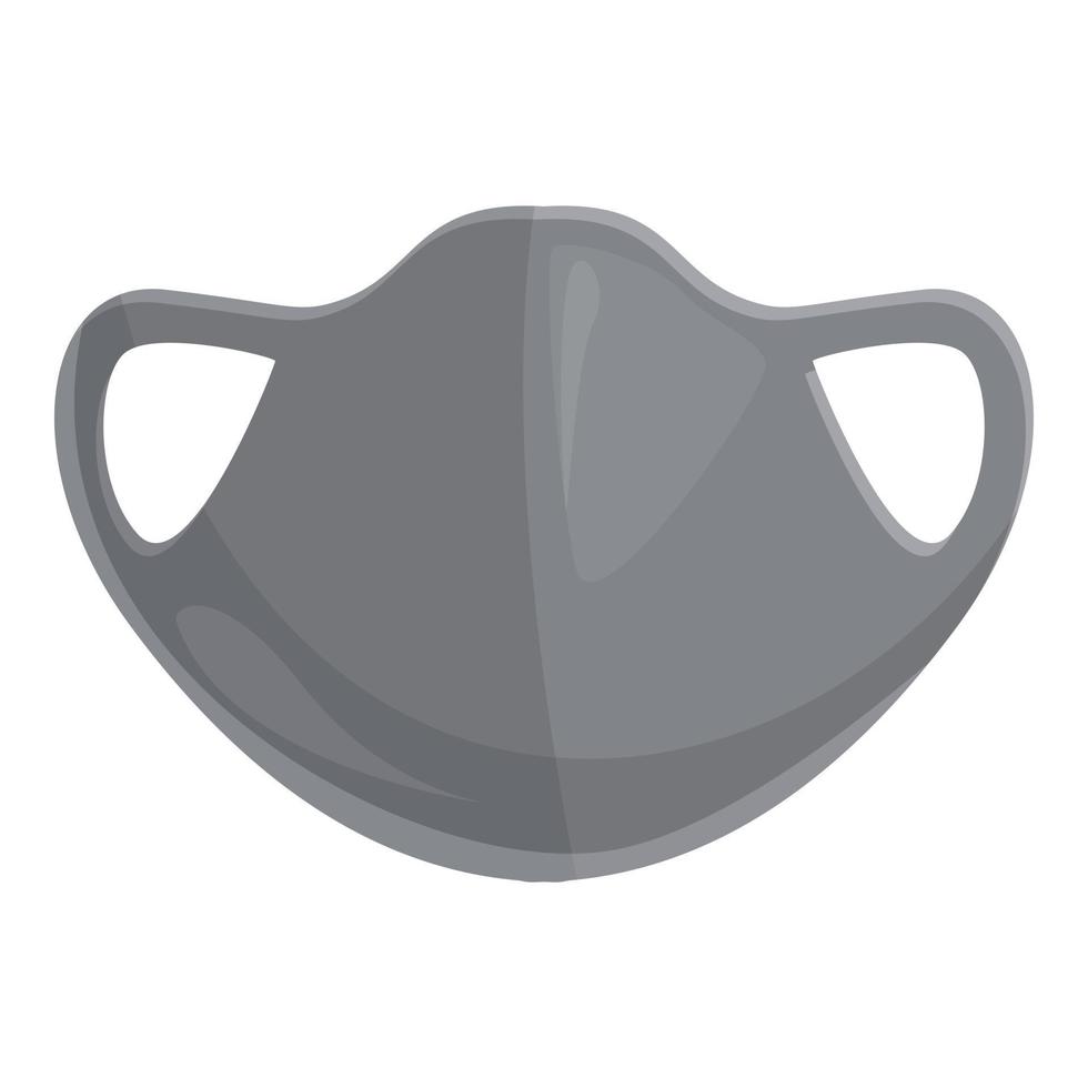 Textile face mask icon cartoon vector. Medical safety vector
