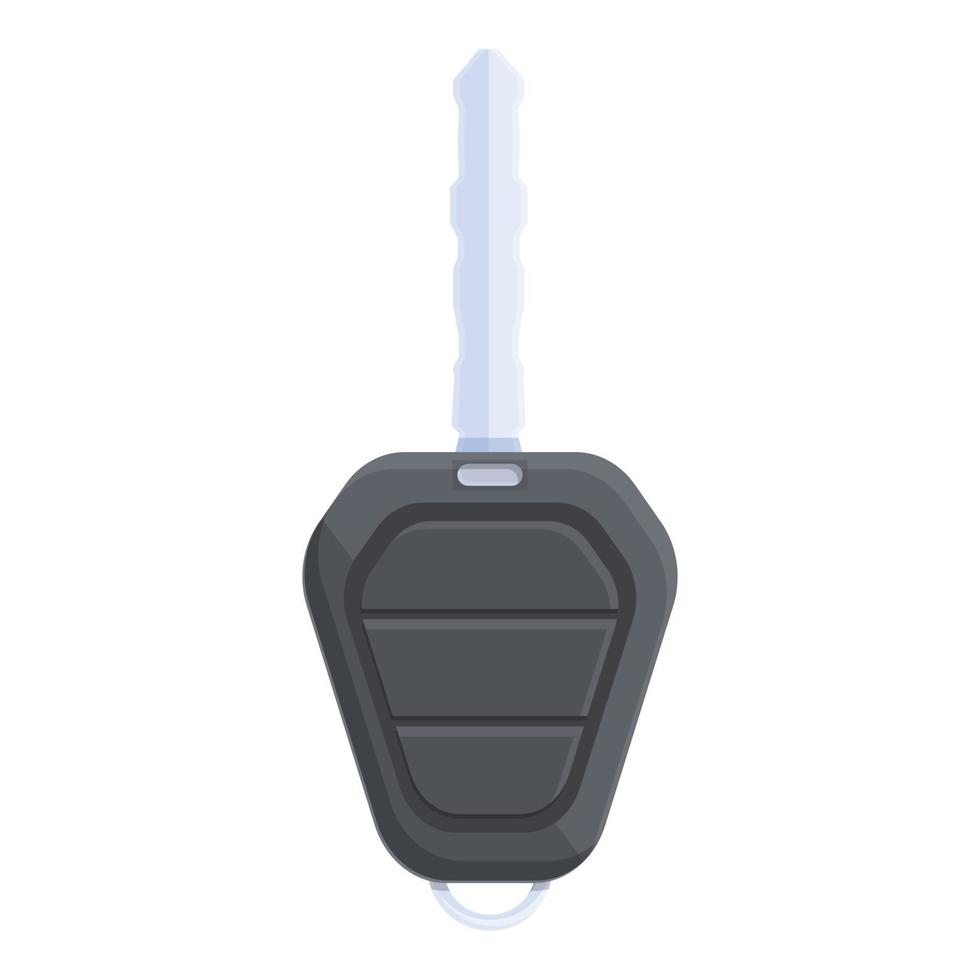 Hand car alarm key icon cartoon vector. Remote system vector