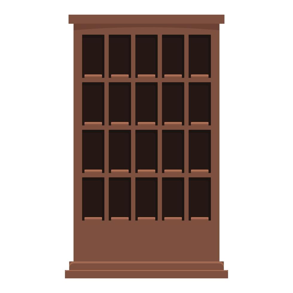 Empty wine cabinet icon cartoon vector. Bar alcohol vector