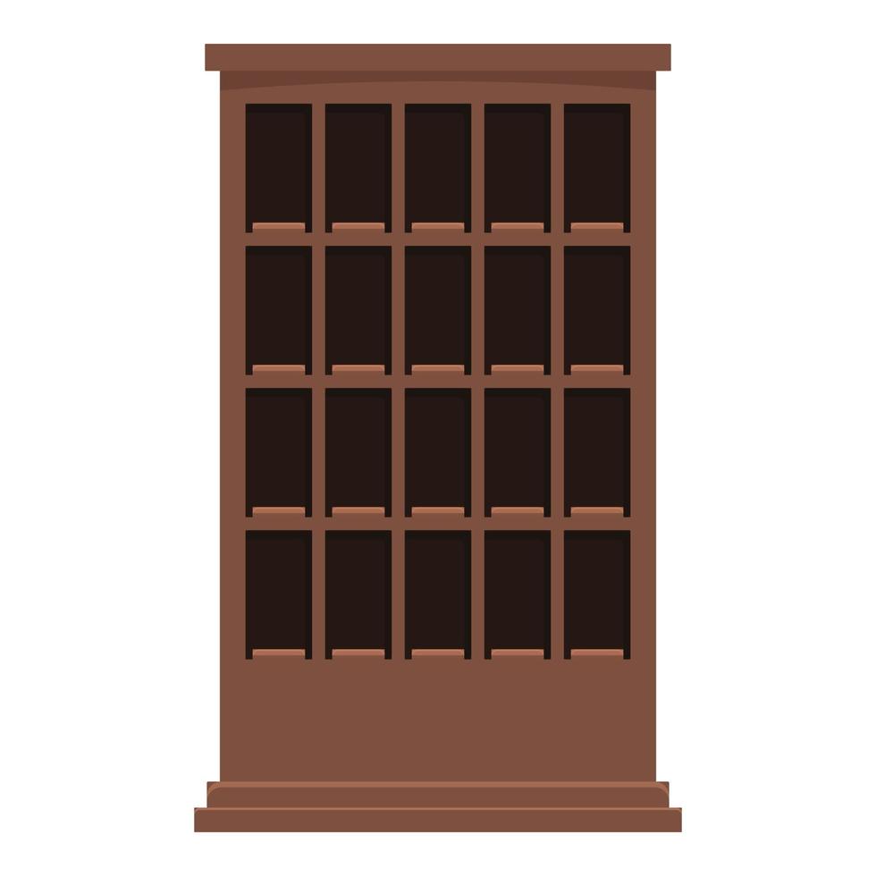 Empty wine cabinet icon cartoon vector. Bar alcohol vector