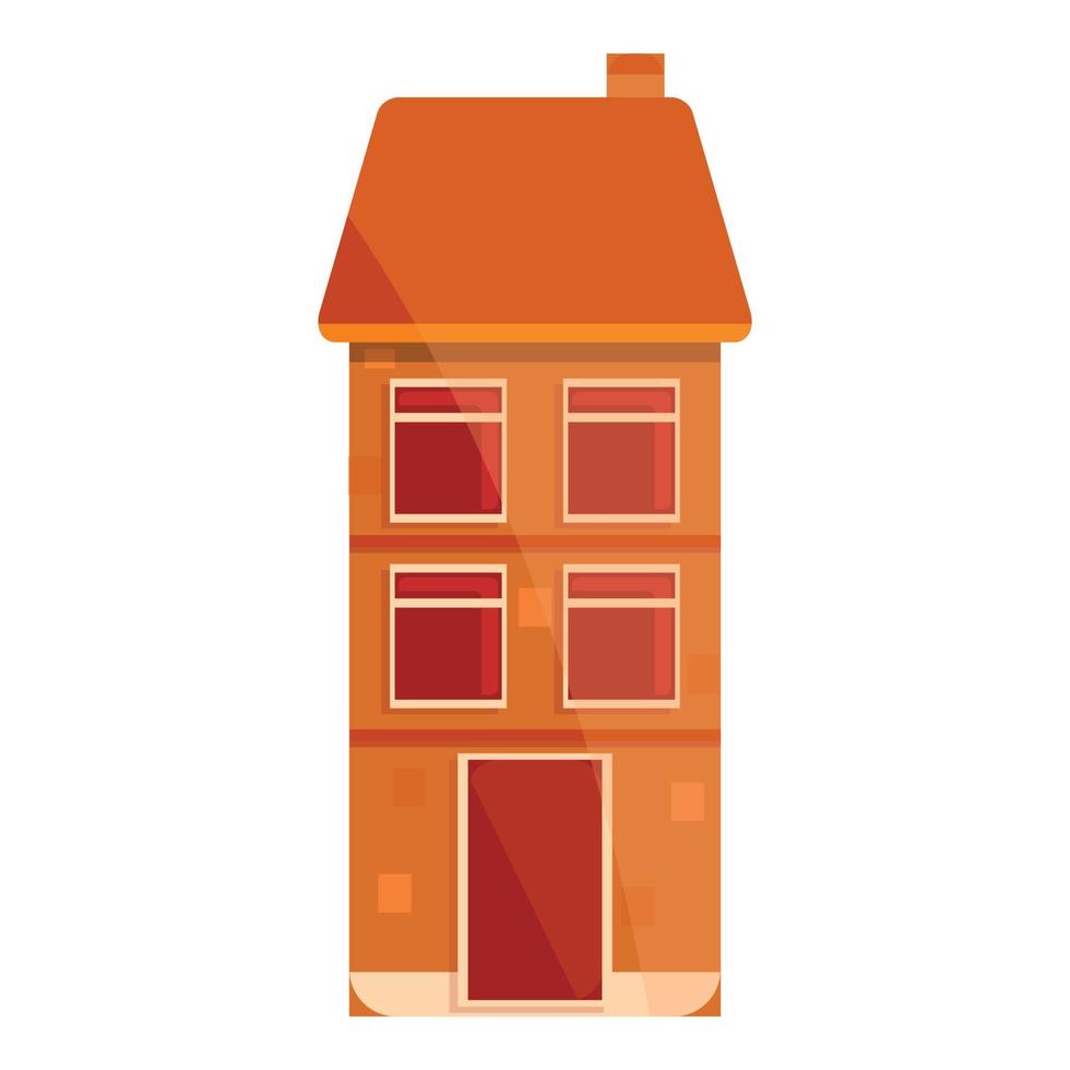 Gingerbread icon, cartoon style vector
