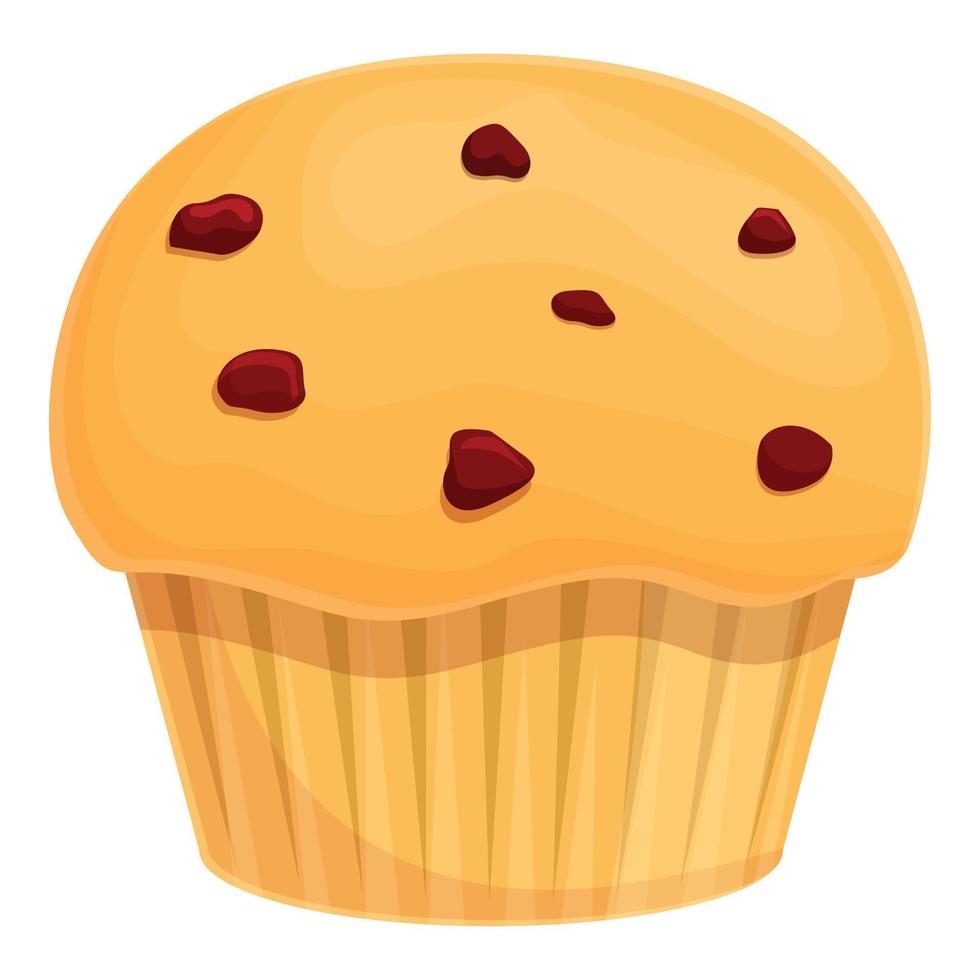 Cupcake icon, cartoon and flat style vector