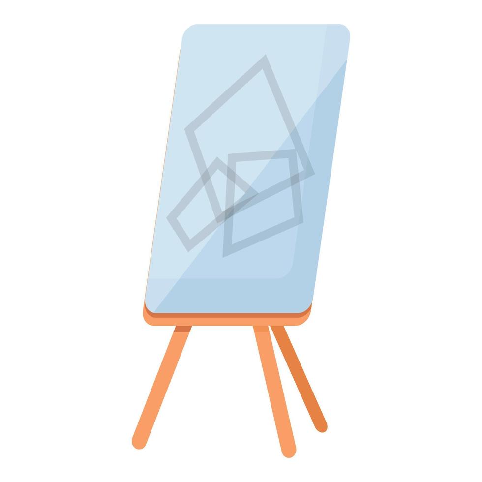 Board brainstorming icon, cartoon style vector