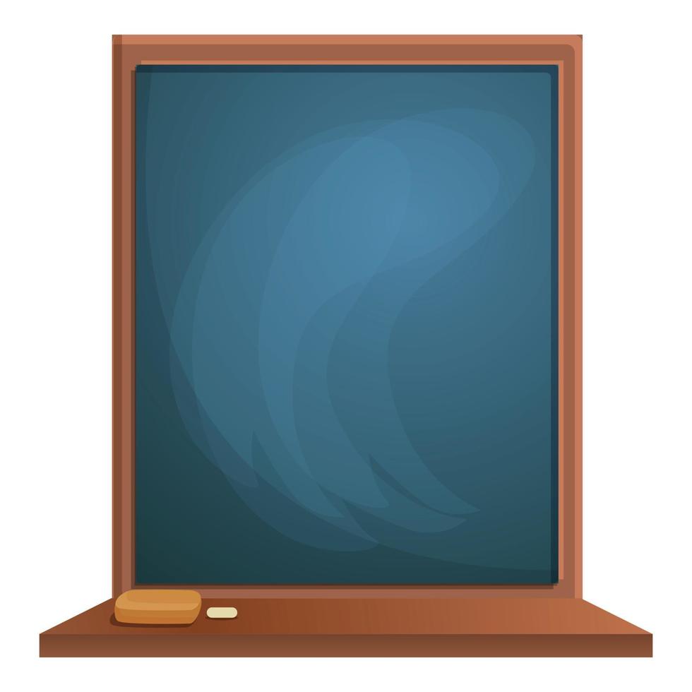 Small chalkboard icon, cartoon style vector